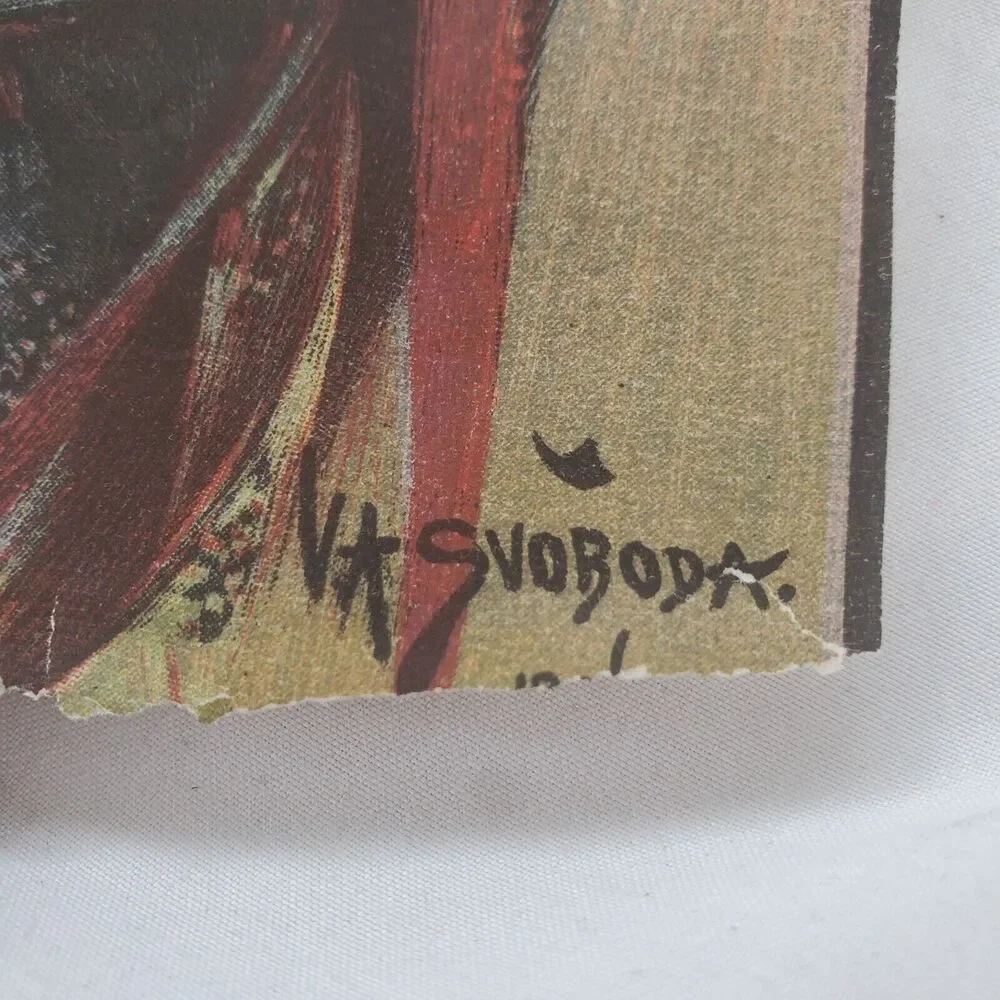 Vincent Svoboda 1906 Magazine Cut Out Mother With Swaddled Baby Ads On Reverse - Picture 4 of 13